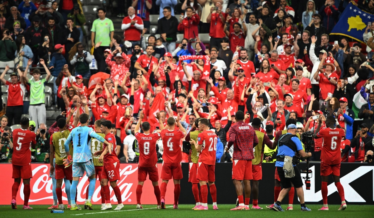 لاعبو منتخب سويسرا