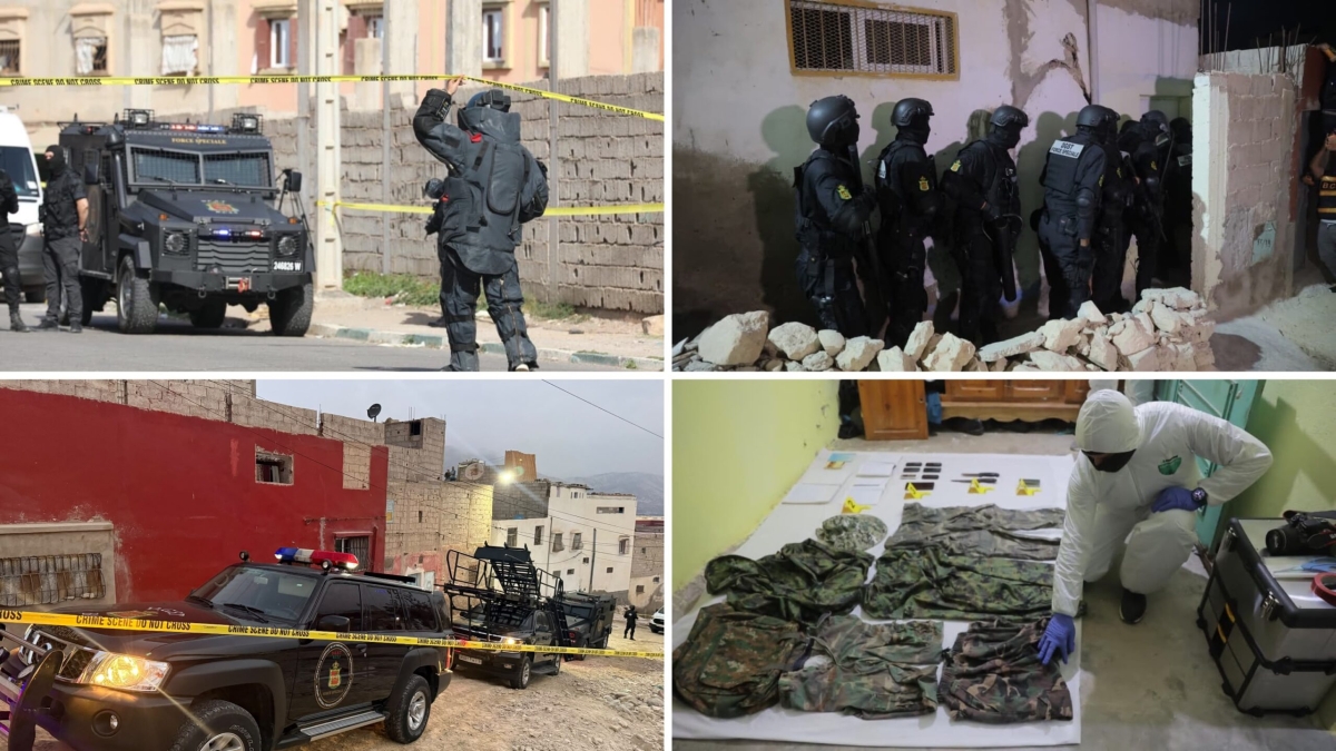 صورة نشرها المكتب المركزي للأبحاث القضائية لعملية التوقيف
