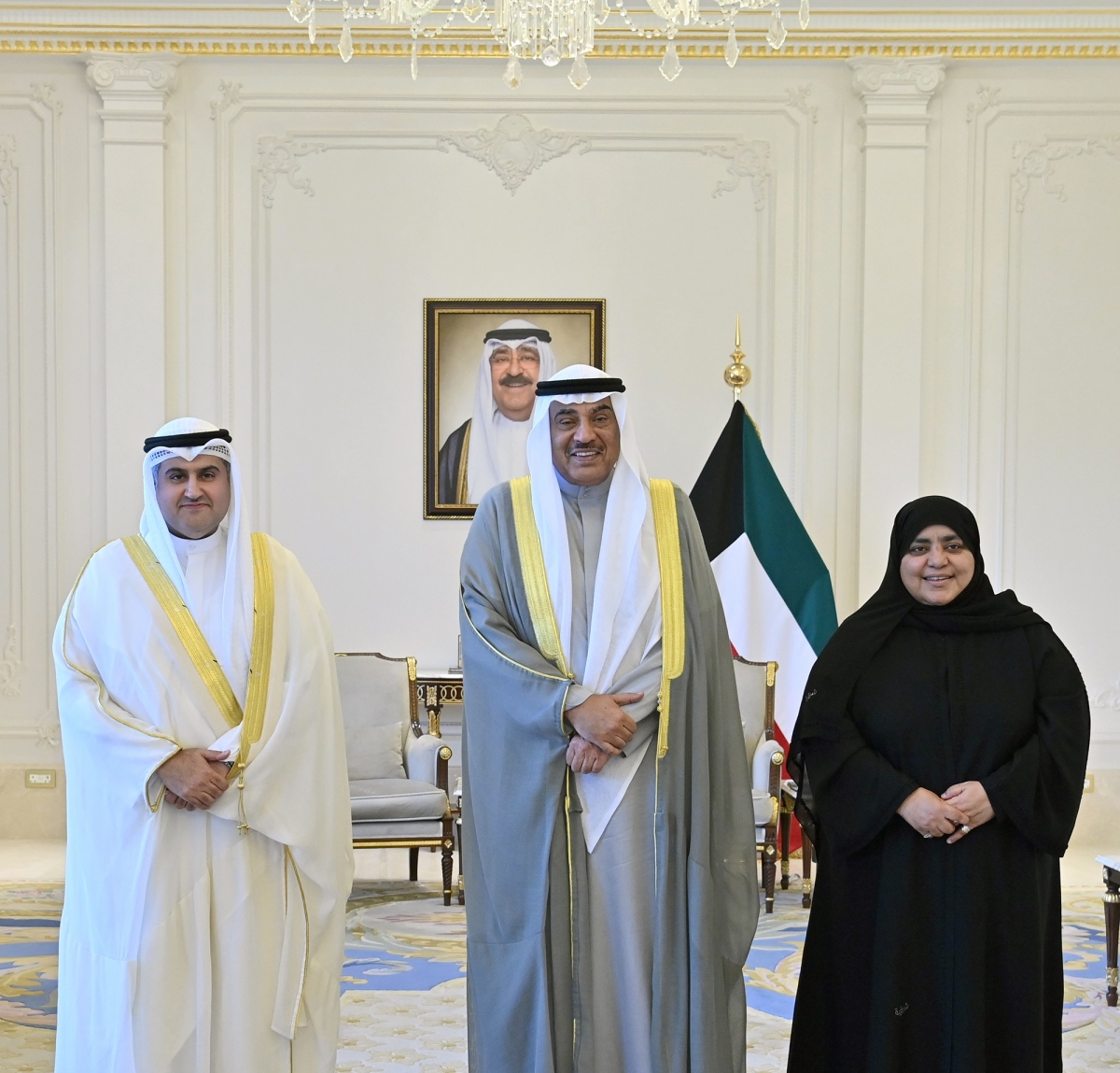 سمو ولي العهد يستقبل وزير العدل ووكيلة الوزارة