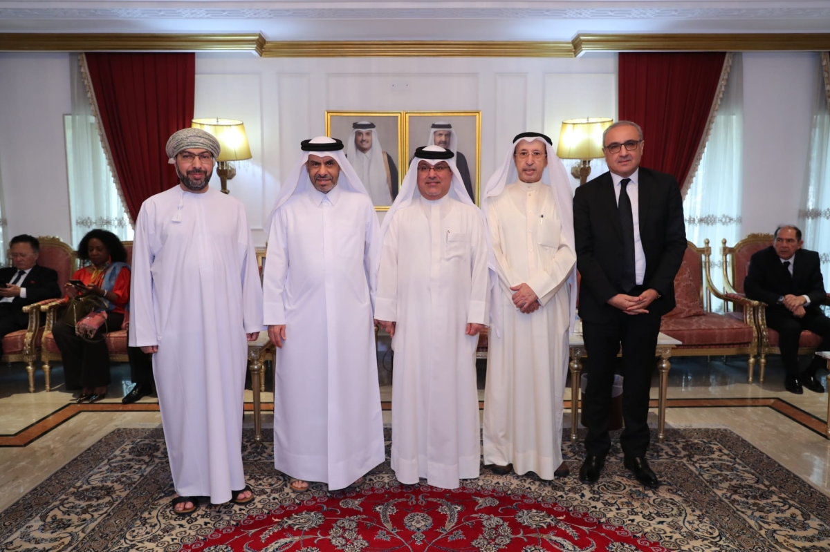 سفراء تونس والبحرين وقطر وعمان وسامي النصف