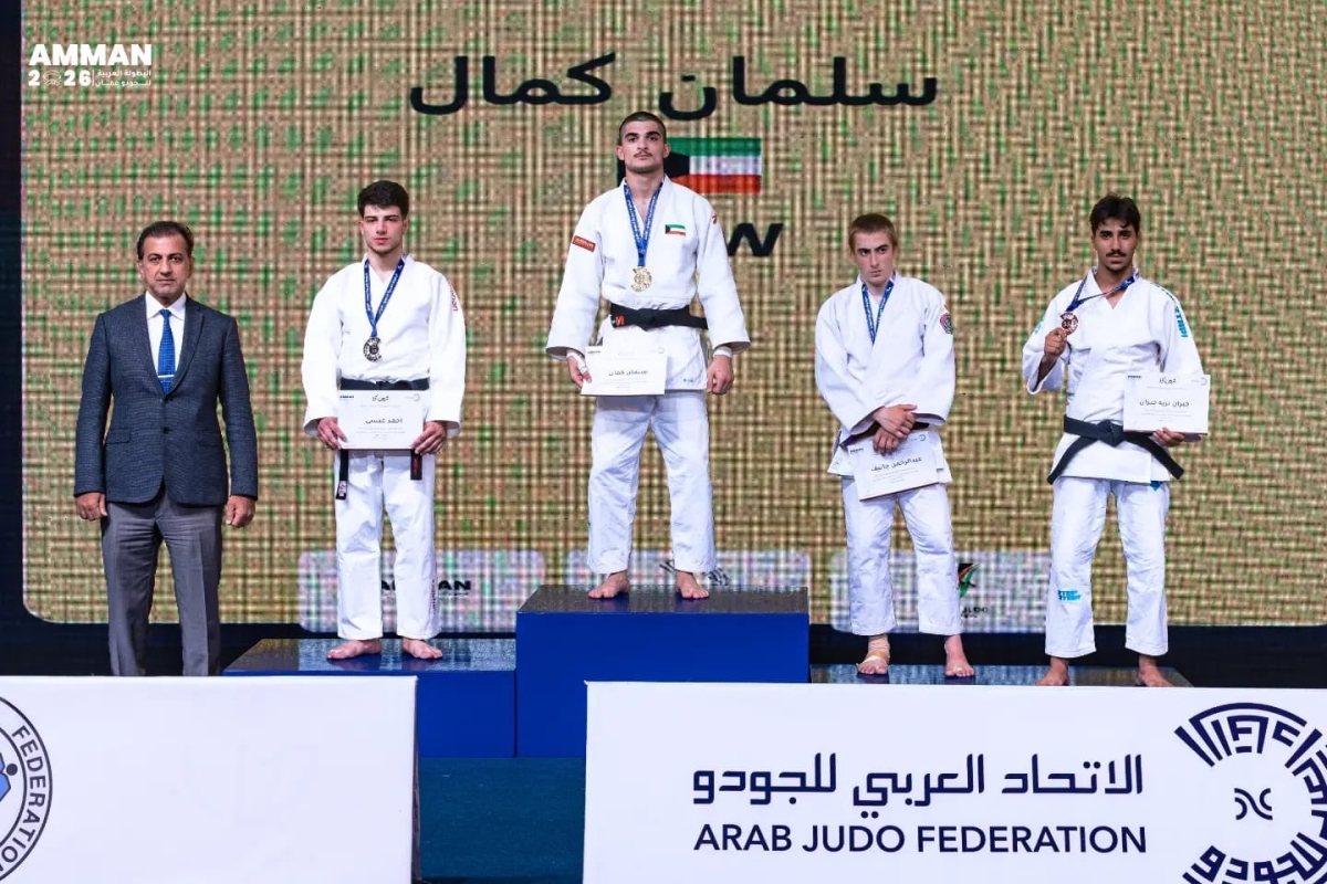 سلمان كمال على منصة التتويج