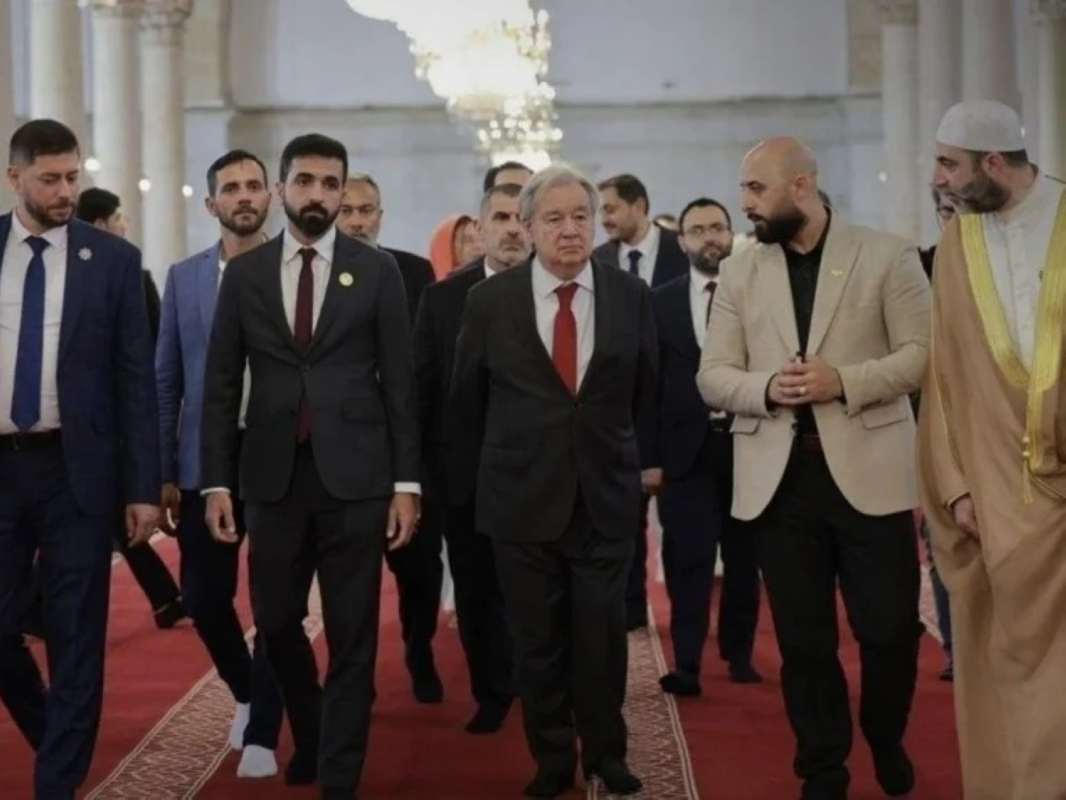 غوتيريش يزور الجامع الأموي في دمشق