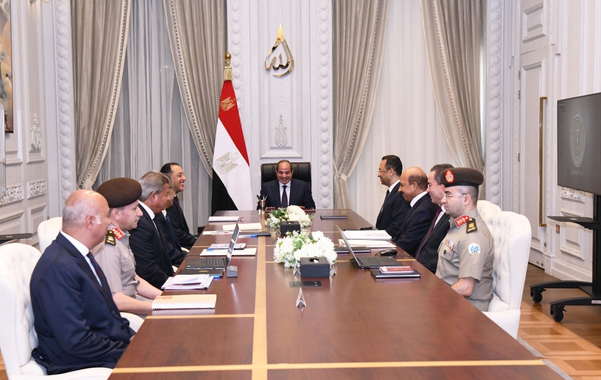 السيسي خلال اجتماع مع قيادات حكومية