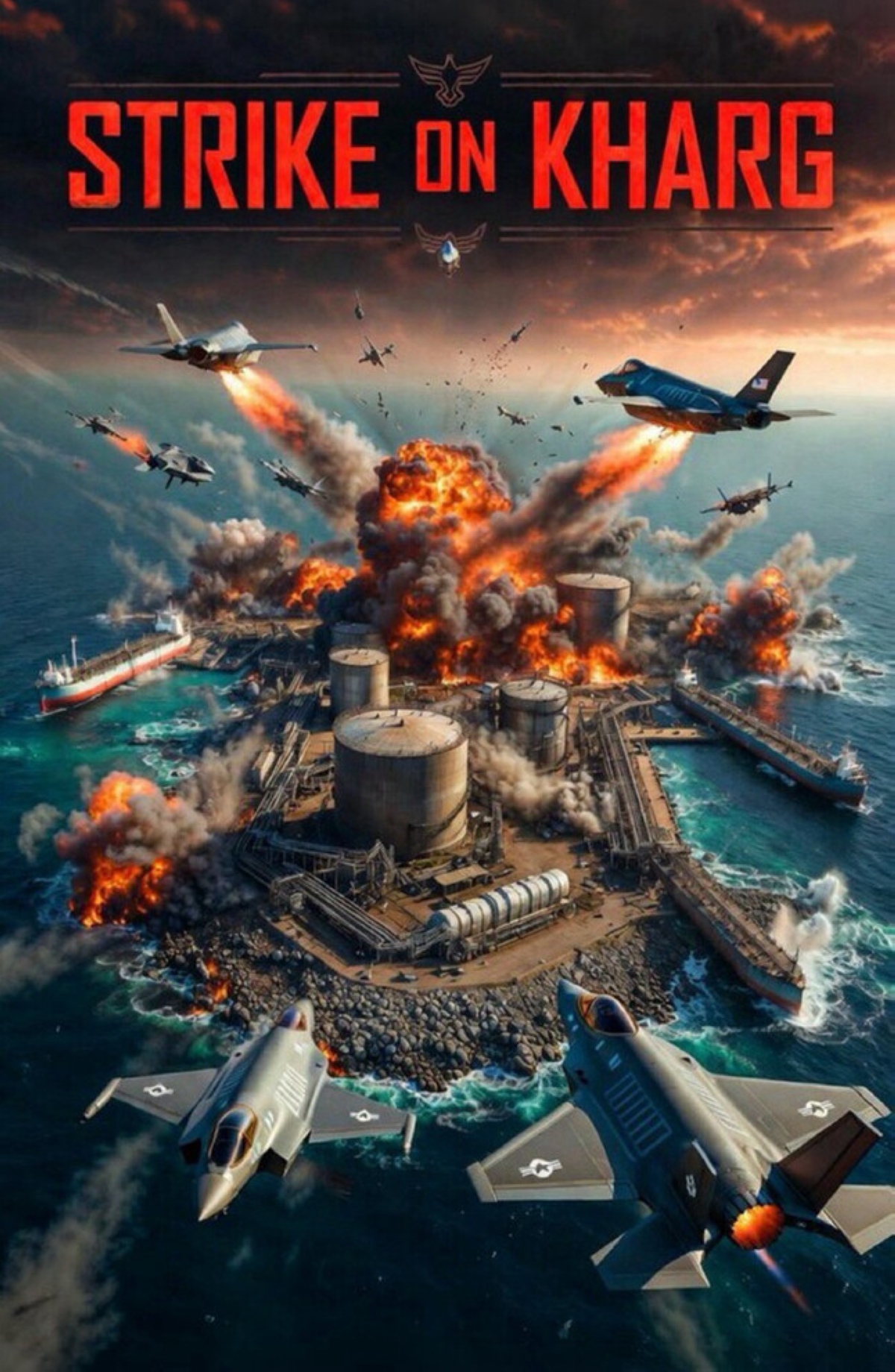 صورة مولدة بالذكاء الاصطناعي بعنوان «الهجوم على خرج» نشرها ترامب على منصته